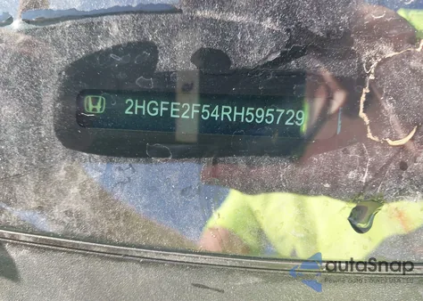 2024 Honda Civic Sport из США, поврежденный, VIN 2HGFE2F54RH595729